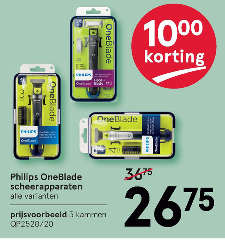 Philips   elektrisch scheerapparaat folder aanbieding bij  Etos - details