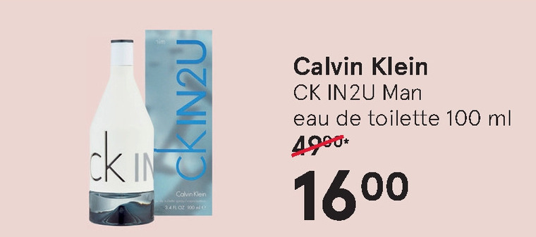 Calvin Klein   eau de toilette folder aanbieding bij  Etos - details