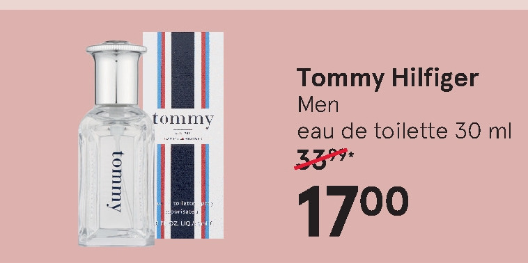 Tommy Hilfiger   eau de toilette folder aanbieding bij  Etos - details