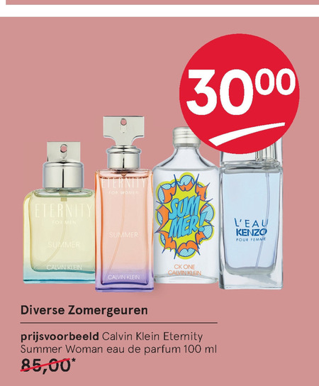 Calvin Klein   eau de parfum folder aanbieding bij  Etos - details