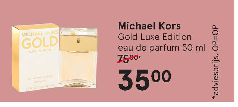 Michael Kors   eau de parfum folder aanbieding bij  Etos - details