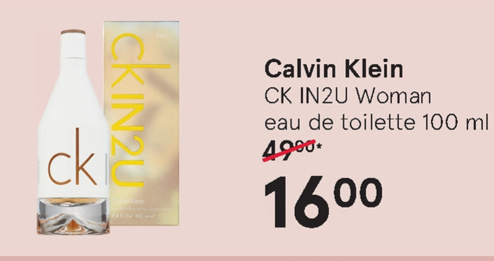 Calvin Klein   eau de toilette folder aanbieding bij  Etos - details