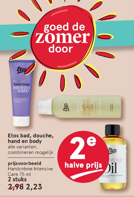 Etos Huismerk   bodylotion, douchegel folder aanbieding bij  Etos - details