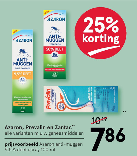 Azaron   neusspray, insectenbeet folder aanbieding bij  Etos - details