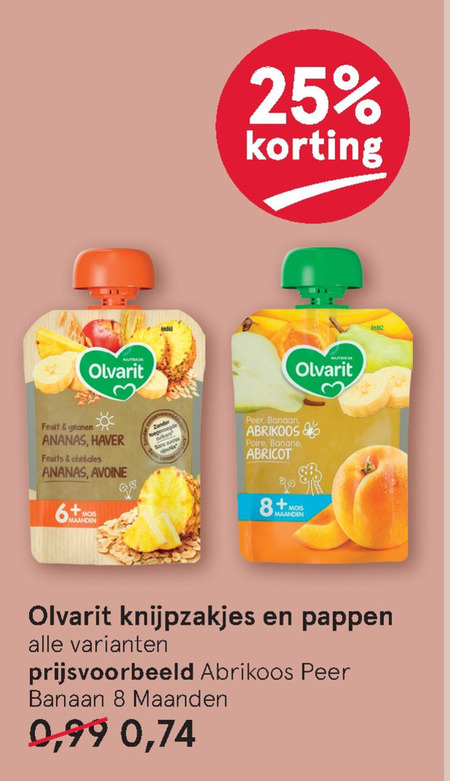 Olvarit   babyvoeding folder aanbieding bij  Etos - details