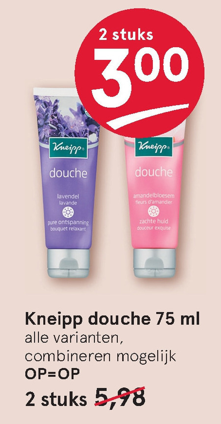 Kneipp   douchegel folder aanbieding bij  Etos - details