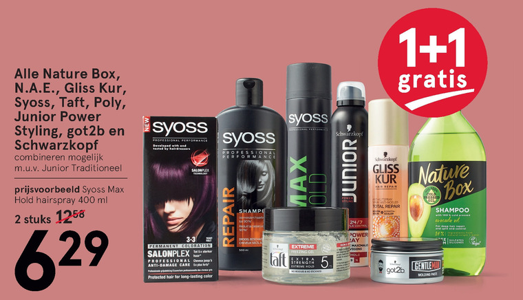 Syoss   shampoo folder aanbieding bij  Etos - details