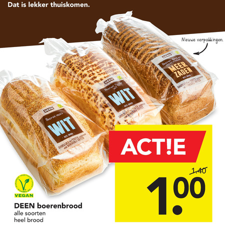 Deen Huismerk   brood folder aanbieding bij  Deen - details