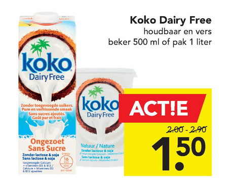 Koko   soja melk folder aanbieding bij  Deen - details