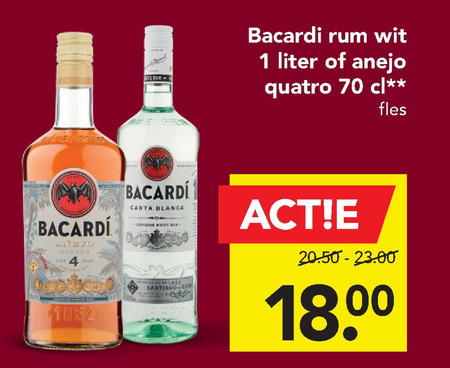 Bacardi   rum folder aanbieding bij  Deen - details