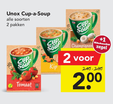 Cup a Soup   soep folder aanbieding bij  Deen - details