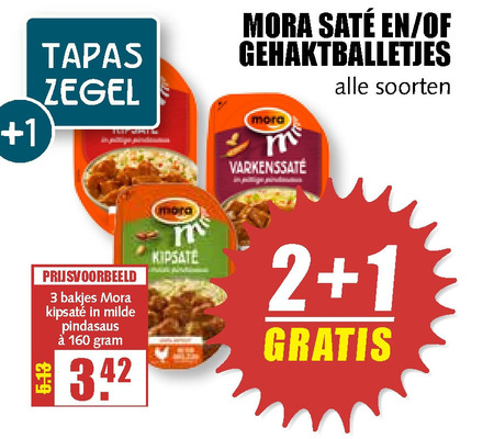 Mora   kipsate, gehaktballetjes folder aanbieding bij  MCD Supermarkt Basis - details