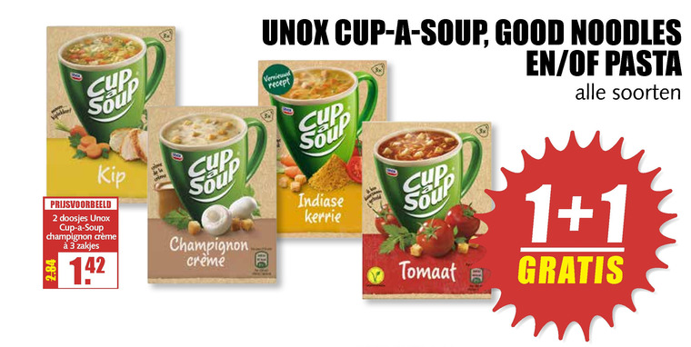 Cup a Soup   noodles, soep folder aanbieding bij  MCD Supermarkt Basis - details