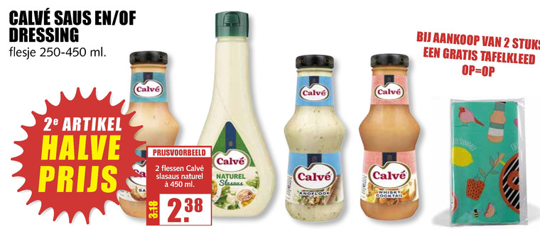 Calve   snacksaus, dressing folder aanbieding bij  MCD Supermarkt Basis - details