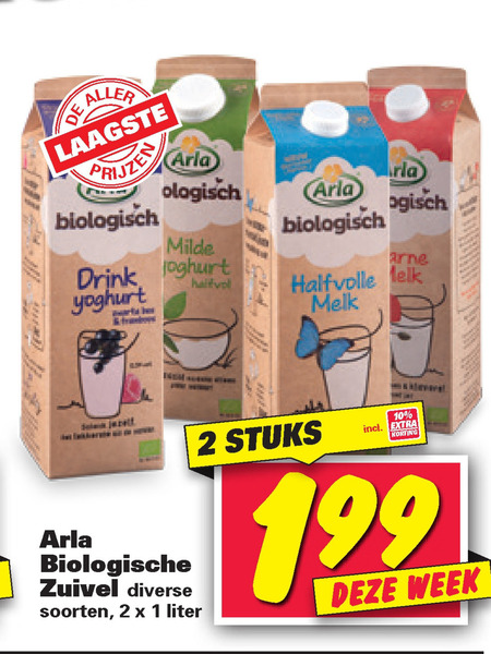 Arla   zuivel, melk folder aanbieding bij  Nettorama - details