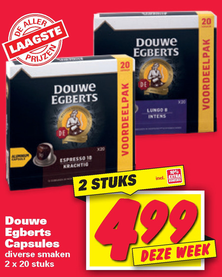 Douwe Egberts   koffiecups folder aanbieding bij  Nettorama - details