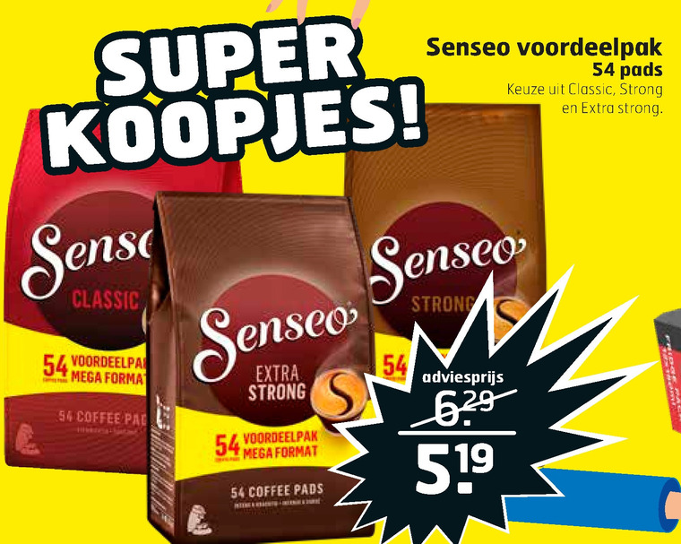 Douwe Egberts Senseo   koffiepad folder aanbieding bij  Trekpleister - details