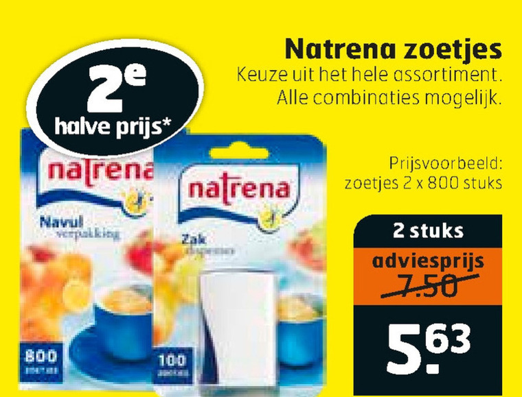 Natrena   zoetjes folder aanbieding bij  Trekpleister - details