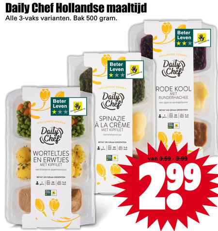 Daily Chef   hollandse kant en klaar maaltijd folder aanbieding bij  Dirk - details