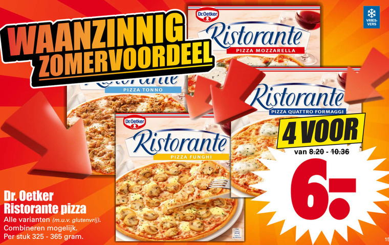 Dr Oetker   diepvriespizza folder aanbieding bij  Dirk - details