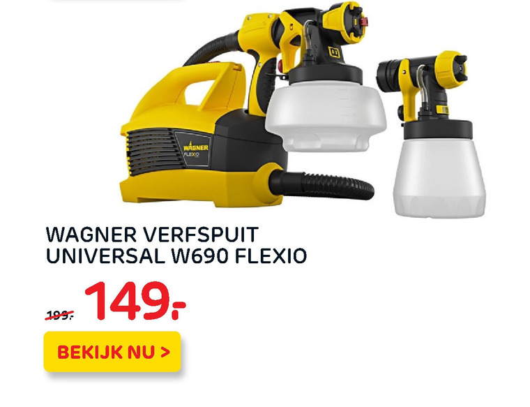 Wagner   verfspuit folder aanbieding bij  Praxis - details