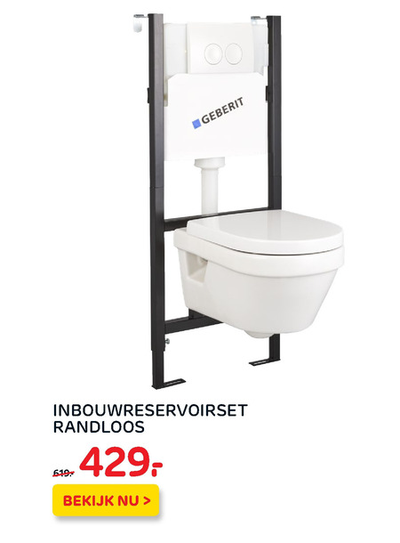 Geberit   wandinbouwreservoir folder aanbieding bij  Praxis - details