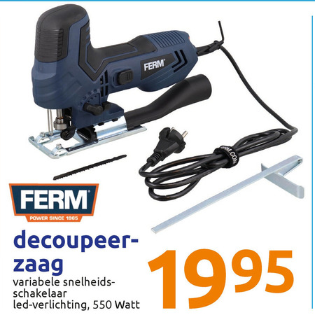 Ferm decoupeerzaag aanbieding bij Action -