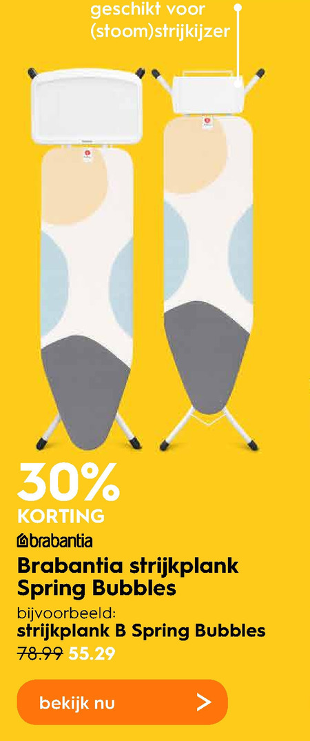 Brabantia   strijkplank folder aanbieding bij  Blokker - details