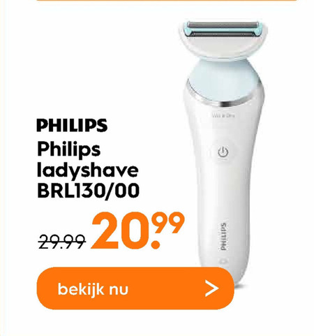 Philips   ladyshave folder aanbieding bij  Blokker - details