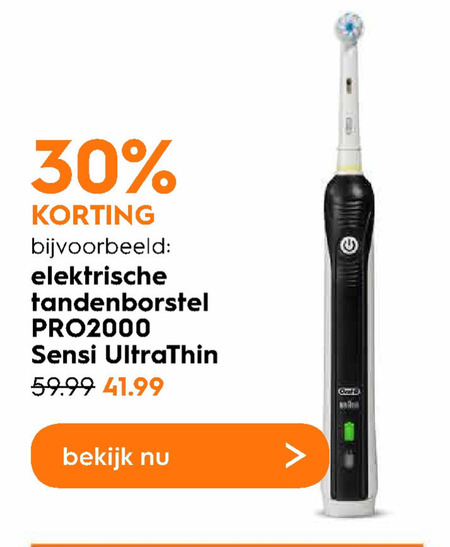 Braun Oral-B   electrische tandenborstel folder aanbieding bij  Blokker - details