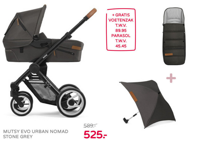 Mutsy   kinderwagen folder aanbieding bij  Prenatal - details