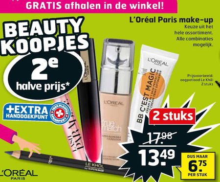 L Oreal   lipstick, nagellak folder aanbieding bij  Trekpleister - details