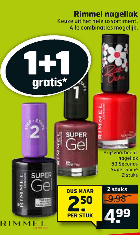 Rimmel   nagellak folder aanbieding bij  Trekpleister - details