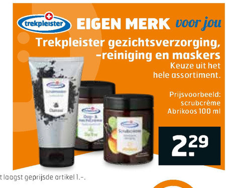 Trekpleister Huismerk   dagcreme, gezichtsmasker folder aanbieding bij  Trekpleister - details