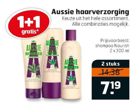 Aussie   conditioner, haarverzorging folder aanbieding bij  Trekpleister - details