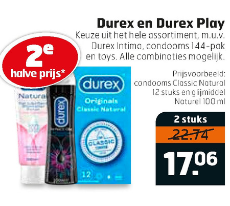 Durex   glijmiddel, erotiek folder aanbieding bij  Trekpleister - details