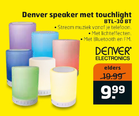 Denver   portable speakerset folder aanbieding bij  Trekpleister - details