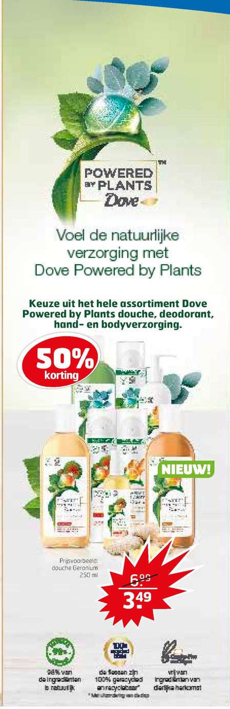 Dove   deodorant, douchegel folder aanbieding bij  Trekpleister - details