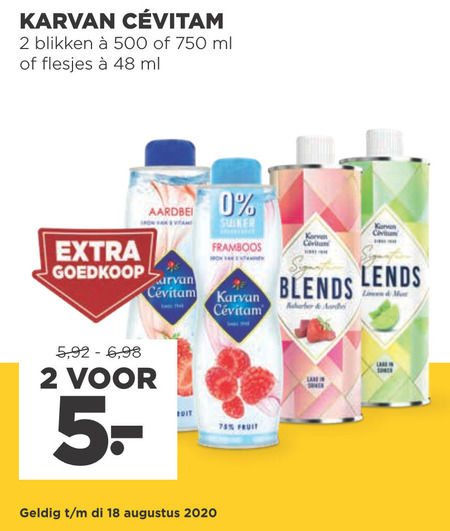 Karvan Cevitam   limonadesiroop folder aanbieding bij  Jumbo - details