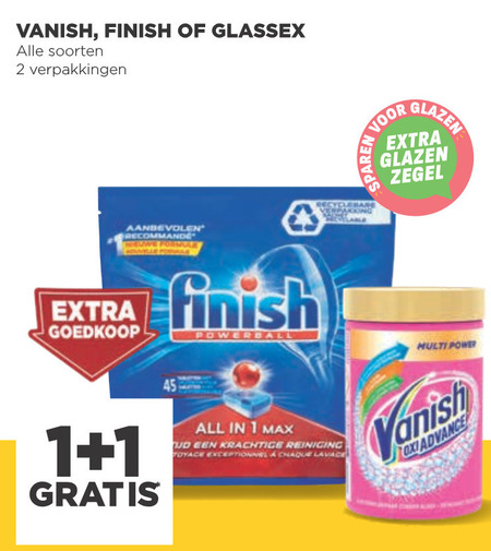 Glassex   vaatwasmiddel, allesreiniger folder aanbieding bij  Jumbo - details