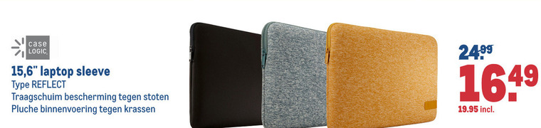 Case Logic   notebook sleeve folder aanbieding bij  Makro - details