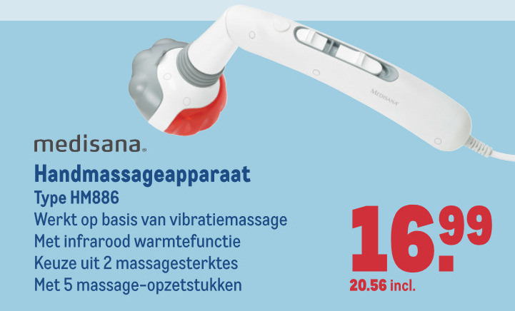 Medisana   massageroller folder aanbieding bij  Makro - details