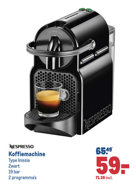 Farmacologie verontschuldiging Brig Nespresso nespresso apparaat folder aanbieding bij Makro - details