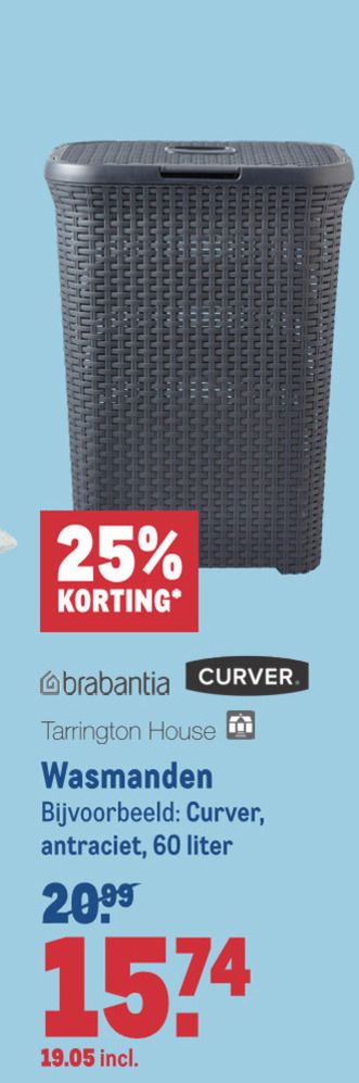 Curver   wasmand folder aanbieding bij  Makro - details