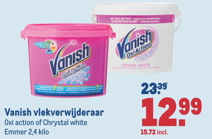 Vanish   vlekkenverwijderaar folder aanbieding bij  Makro - details