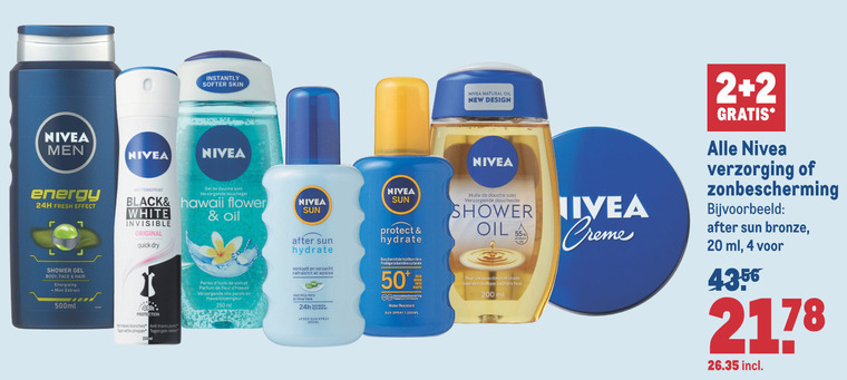 Nivea   gezichtsverzorging folder aanbieding bij  Makro - details