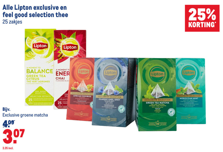 Lipton   thee folder aanbieding bij  Makro - details