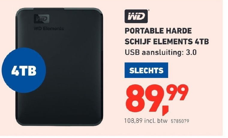 Western Digital   portable harde schijf folder aanbieding bij  Office Centre - details