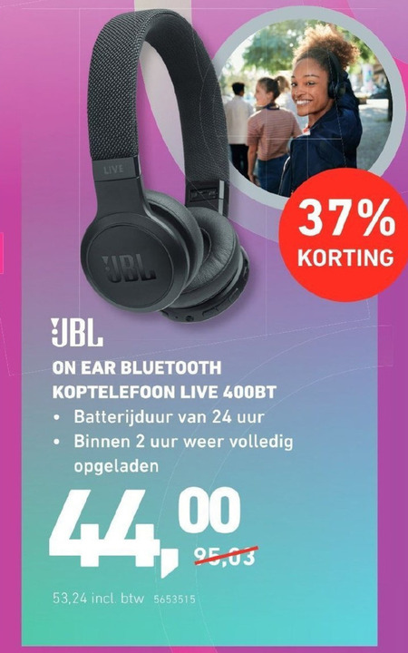 JBL   koptelefoon folder aanbieding bij  Office Centre - details