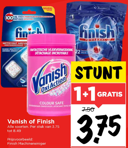 Vanish   vaatwasmiddel, vlekkenverwijderaar folder aanbieding bij  Vomar - details